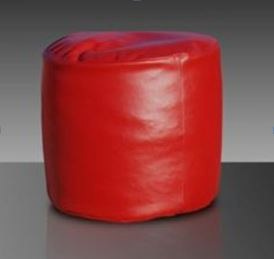 Noleggio Pouf cilindro rosso a Milano